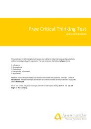 Critical Thinking Test Questions PDF - Aptitude Test