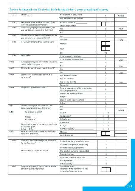 Palestinian Family Survey 2010 Final Report - Palestinian Central ...