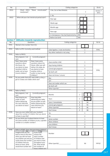 Palestinian Family Survey 2010 Final Report - Palestinian Central ...