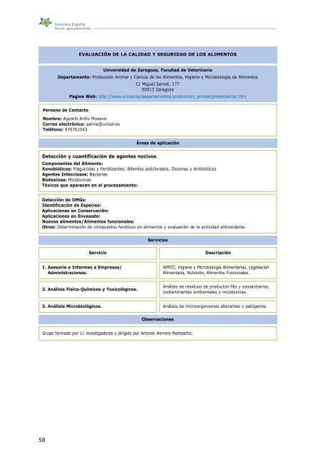 Aplicaciones de la BiotecnologÃ­a en Seguridad Alimentaria