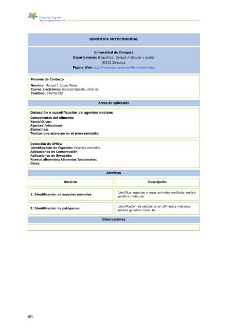 Aplicaciones de la BiotecnologÃ­a en Seguridad Alimentaria