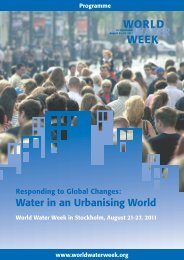 2011 Programme - World Water Week