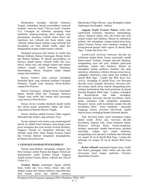 Eksplorasi endapan batubara di daerah Painan, Kabupaten Painan