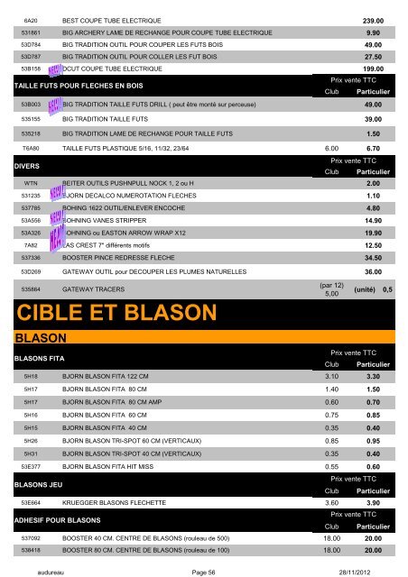 arcs classiques - Armurerie Audureau