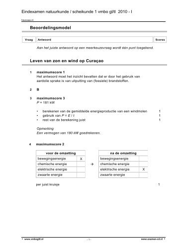 normering - examen-cd vmbo gl/tl