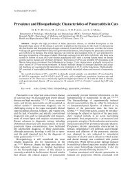 Prevalence and Histopathologic Characteristics of Pancreatitis in Cats