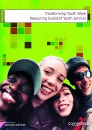 Transforming Youth Work Resourcing Excellent Youth Services