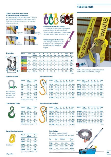 SpanSet Katalog 2011 - Frutiger AG