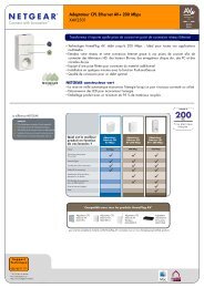 Netgear Kit de 2 adaptateurs CPL AV+ 500 Mbps XAVB5501 - Fiche technique 