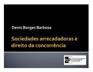 Sociedades arrecadadoras e direito da concorrÃªncia - Denis Borges ...