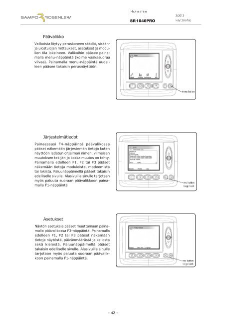 SR 1046 PRO - Sampo-Rosenlew