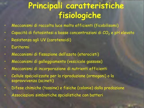 Ecologia dei principali cianobatteri tossici (Manganelli) - Istituto ...