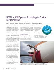 NESDI & ONR Sponsor Technology to Control Paint Overspray