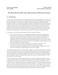 The Photoelectric Effect and a Measurement of Planck's Constant