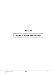 Demande de patronage - Fédération Française des Associations ...