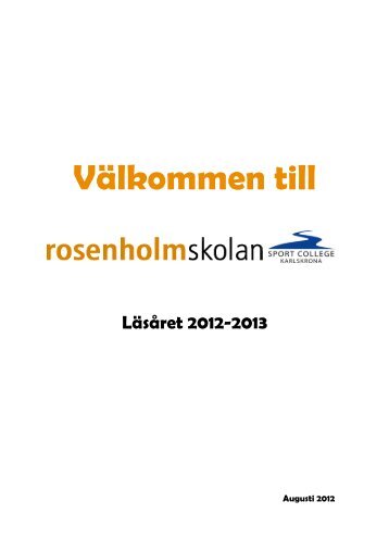 LÃ¤sÃ¥rsinformation 2012-2013, pdf, 430 kB - Karlskrona kommun