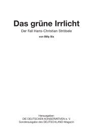 Das grüne Irrlicht - Die deutschen Konservativen e.V.