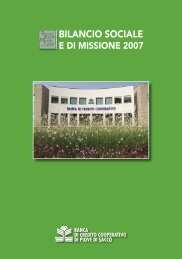 BILANCIO SOCIALE - Banca di Credito cooperativo di Piove di Sacco