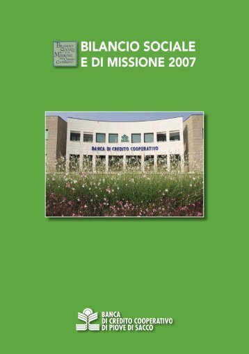 BILANCIO SOCIALE - Banca di Credito cooperativo di Piove di Sacco