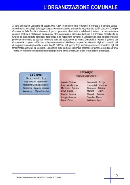 le attivitÃ  e gli aspetti ambientali - Comune di Coredo