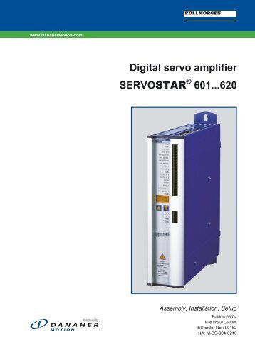 Digital servo amplifier SERVOSTAR 601...620 - TG Drives