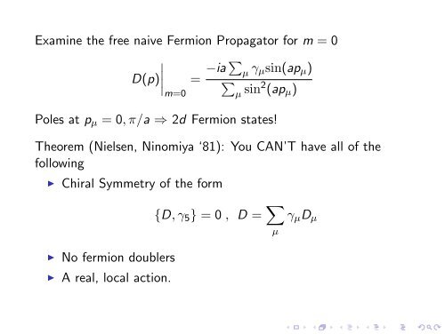 A lattice Higgs-Yukawa Model with Overlap Fermions - Lattice Seminar