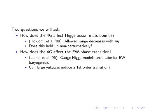 A lattice Higgs-Yukawa Model with Overlap Fermions - Lattice Seminar