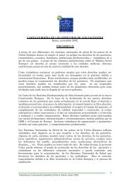 Carta Europea de Derechos del Paciente - Red Ciudadana de ...