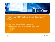 Using Comet to write a simple two player game - Java