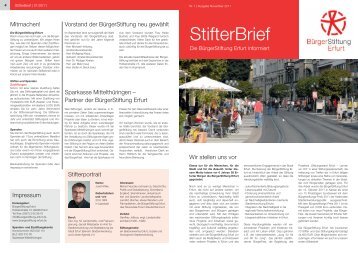 1. Stifterbrief der Bürgerstiftung Erfurt (PDF) - buergerstiftung-erfurt.de