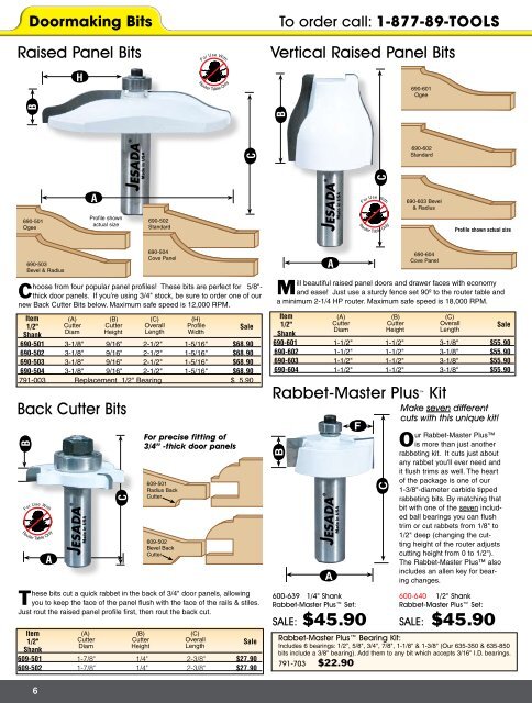 ROUTER BITS & SAW BLADES - Digital Marketing Services