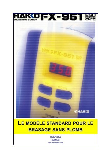 le modÃ¨le standard pour le brasage sans plomb - Davum TMC