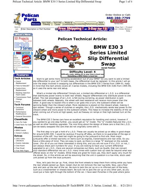 e30 Limited Slip Differential Swap.pdf - Brian David Bernard