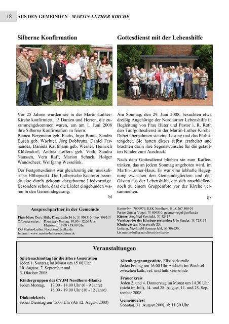 Kirche und Umwelt - Lutherisch in Nordhorn