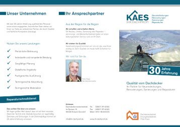 30Jahre - Dachdecker Kaes