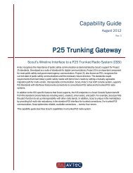 P25 Trunking Gateway Guide_rev3 - Avtec Inc.