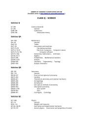 Library of Congress Classification System (Brief Outline)