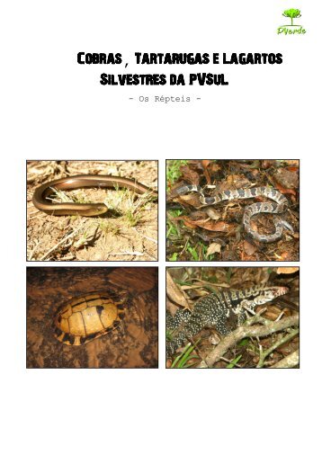 Cobras, Tartarugas e Lagartos Silvestres da PVSuL