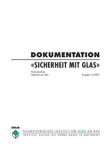 SIGAB-Dokumentation "Sicherheit mit Glas - Personenschutz ...