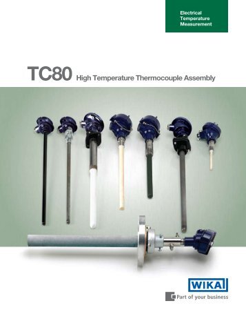 TC80 High Temperature Thermocouple Assembly - WIKA