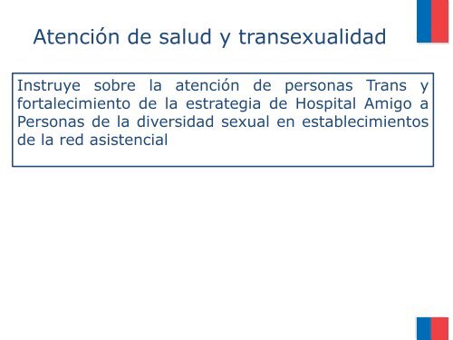 Flujo del usuario Trans en la Red Asistencial