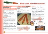 Ruck-zuck Karottenrezepte - Schmatzi