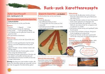 Ruck-zuck Karottenrezepte - Schmatzi