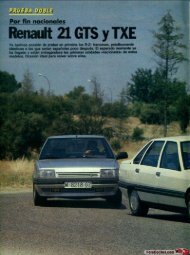 Prueba Renault 21 GTS y TXE