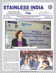 STAINLESS INDIA - Indian Stainless Steel Development Association