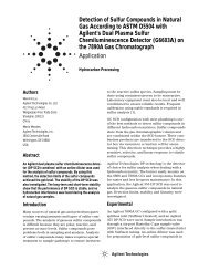 Detection of Sulfur Compounds in Natural Gas According to ASTM ...