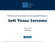 (NCCN GuidelinesÂ®) Soft Tissue Sarcoma