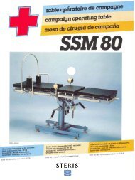 user's instruction fiel operating table ssm 80 nÂ° 695.720.729.000