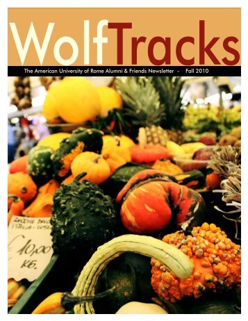 Download "Wolftracks_Fall_2010" - The American University of Rome