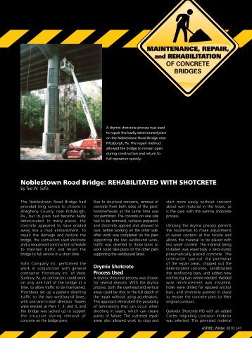 Maintenance, Repair, and Rehabilitation of Concrete Bridges